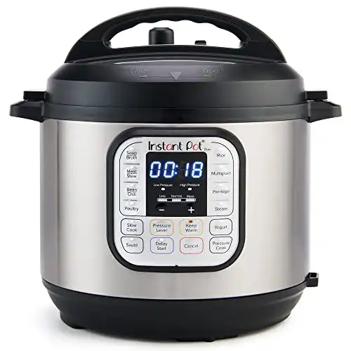 Instant Pot Duo 7-in-1 Mini Electric Pressure Cooker, Slow Rice Cooker, Steamer, Sauté, Yogurt Maker, Warmer & Sterilizer, Includes Free App with over 1900 Recipes, Stainless Steel, 3 Quart